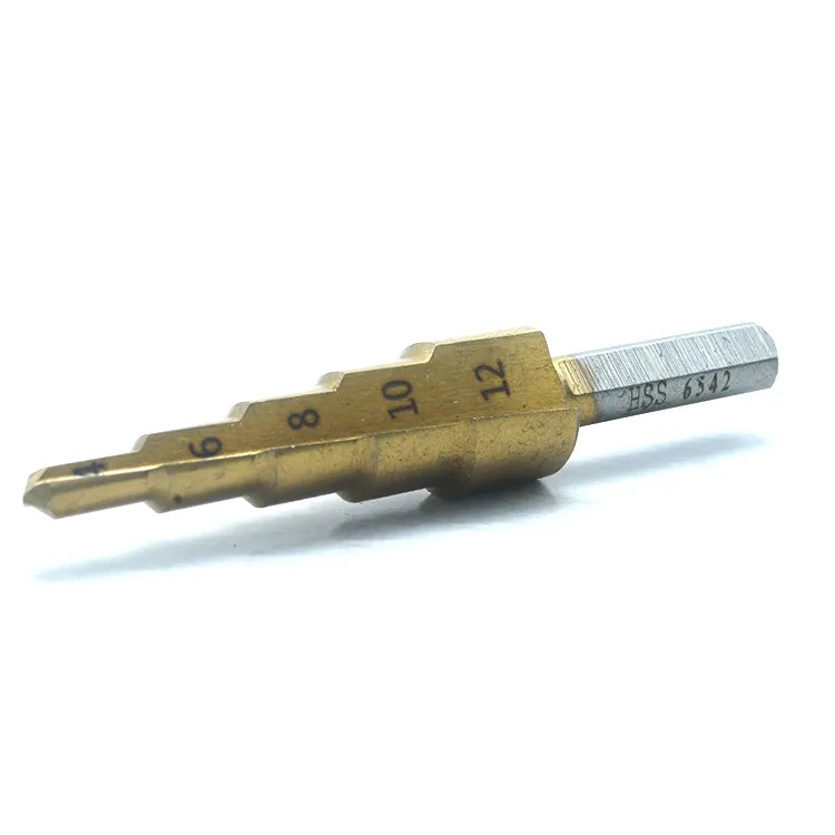 Custom Pagoda Conical Steel Titanium Bit Step Drill Pagoda drill bit Tapered Titanium-coated Drill