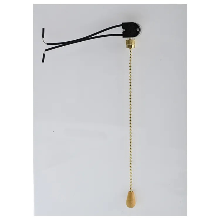 Universal Home Ceiling Fan Light Pull Chain Switch Pull Switches Brass Light Switches with Remote Control
