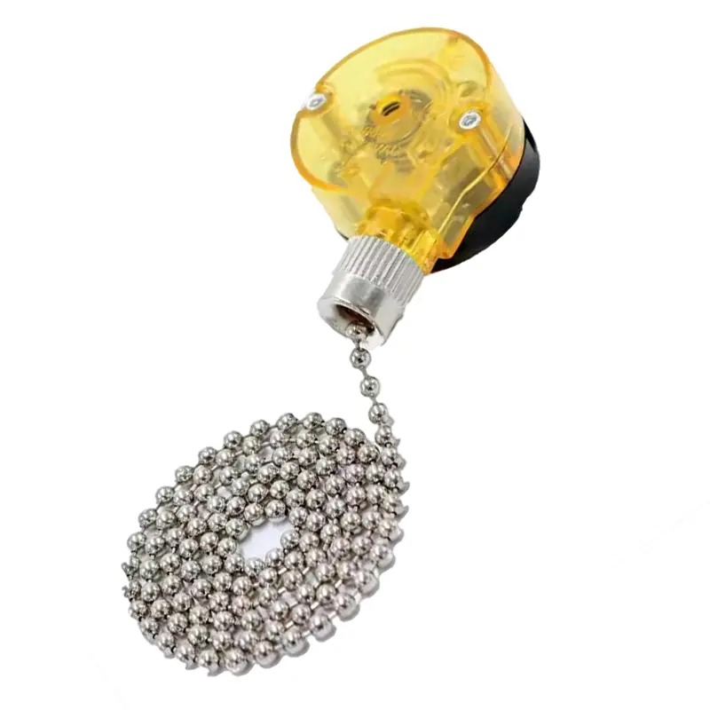 3A 6A 125V 250V Zing Ear Pull Chain Switch 2 Speed Ceiling Fan Switch Pull Chain Switch Pull Switches for Fan