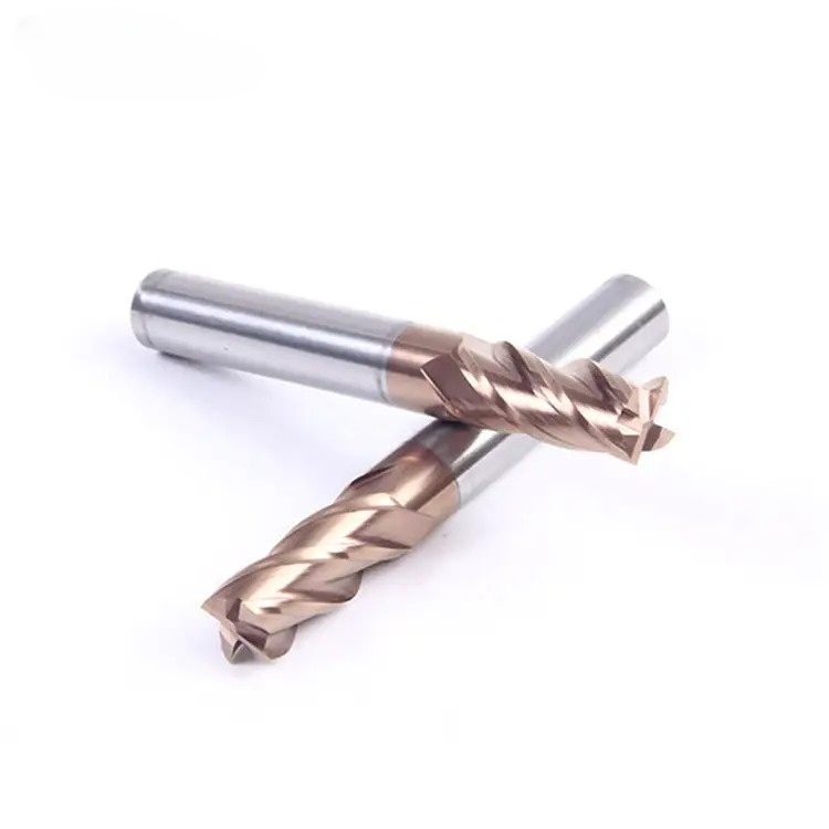 Factory Inventory Milling Cutter 45 HRC Solid Carbide Flat Long Reach End Mill Cutter Diameter 10mm