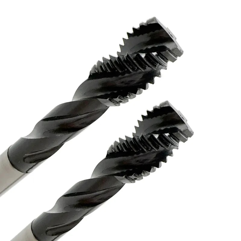 Multipurpose CPM TiAlN Coating Steel Tools Spiral Point Flute DIN Screw Thread Taps Hand Cutter Plug Machine Straight Flute