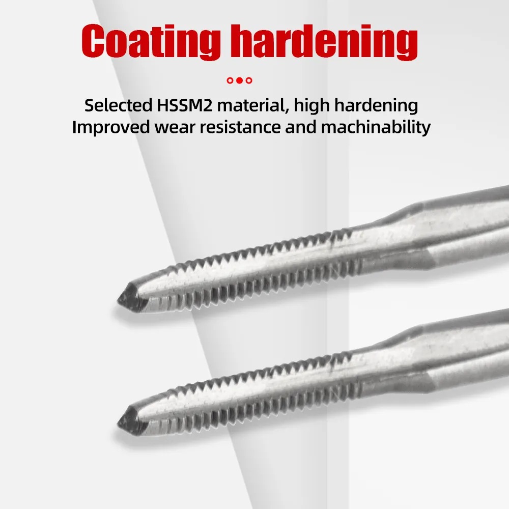 M2 Micro Straight groove Taps Spiral Point Taps Spiral Tap Straight-flute Tap HSS Spiral Pointed Machine
