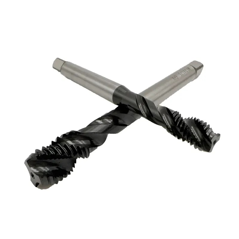 Multipurpose CPM TiAlN Coating Steel Tools Spiral Point Flute DIN Screw Thread Taps Hand Cutter Plug Machine Straight Flute