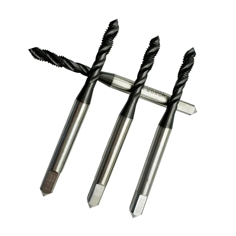 Multipurpose CPM TiAlN Coating Steel Tools Spiral Point Flute DIN Screw Thread Taps Hand Cutter Plug Machine Straight Flute