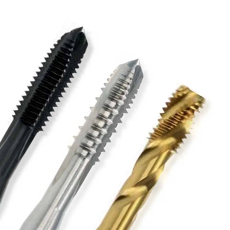 Factory Direct Sales High Performance DIN371 Machine Spiral Tap M1-M30 Full Size DIN376 Spiral Pointed Tap TIN Coating
