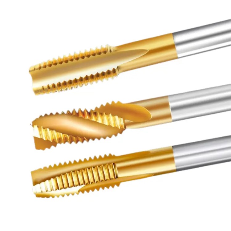 M2 M3 M4 M6 M8 HSS Straight Flute Tap Spiral Point Taps Spiral Tap Straight-flute Tap HSS Spiral Pointed Machine Thread Taps