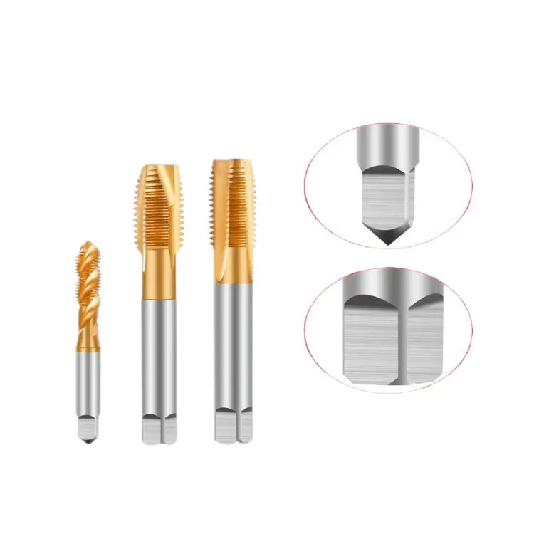 M2 M3 M4 M6 M8 HSS Straight Flute Tap Spiral Point Taps Spiral Tap Straight-flute Tap HSS Spiral Pointed Machine Thread Taps
