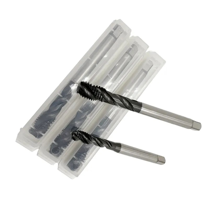 Multipurpose CPM TiAlN Coating Steel Tools Spiral Point Flute DIN Screw Thread Taps Hand Cutter Plug Machine Straight Flute