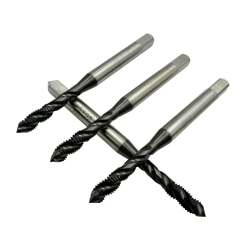 Multipurpose CPM TiAlN Coating Steel Tools Spiral Point Flute DIN Screw Thread Taps Hand Cutter Plug Machine Straight Flute