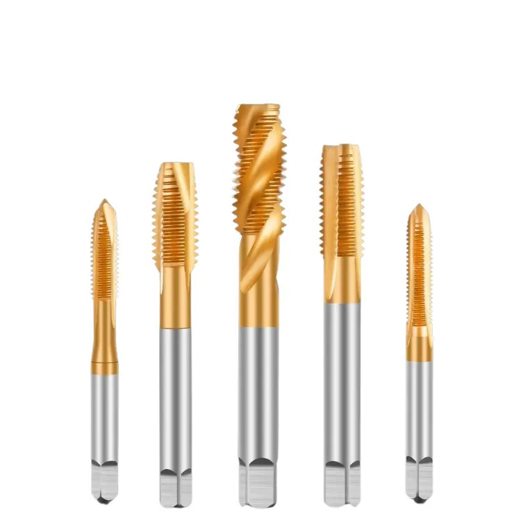 M2 M3 M4 M6 M8 HSS Straight Flute Tap Spiral Point Taps Spiral Tap Straight-flute Tap HSS Spiral Pointed Machine Thread Taps