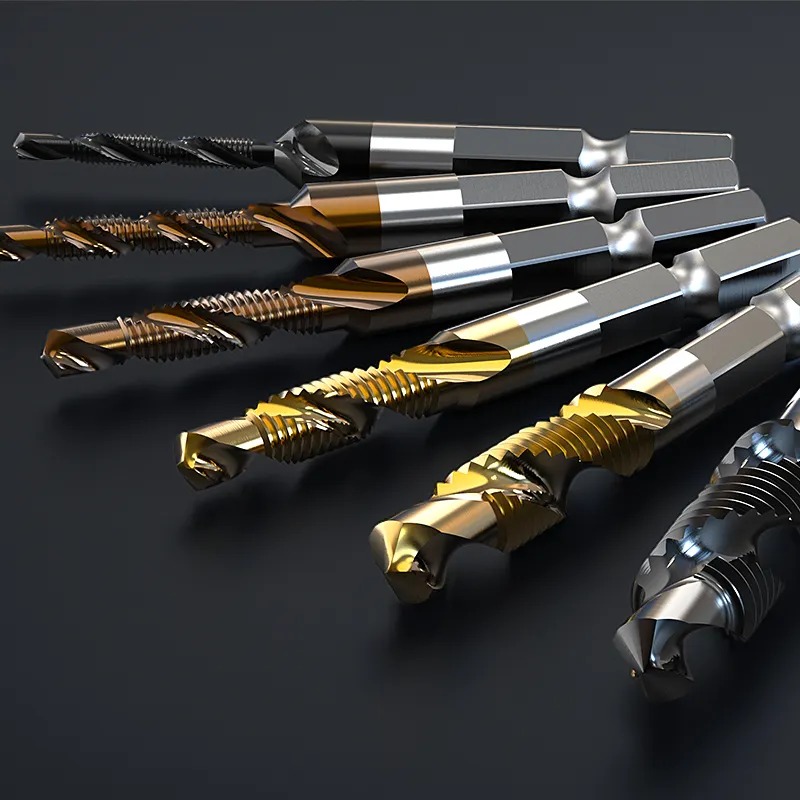 Spiral Cobalt Flute Thread Drilling Tap Straight Tap Screw Taps Coated Cnc Metal Thread Drill Bits