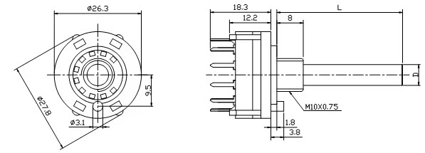 8 position rotary switch for 3 speed rotary fan switch ck lorlin 12 position rotary switch