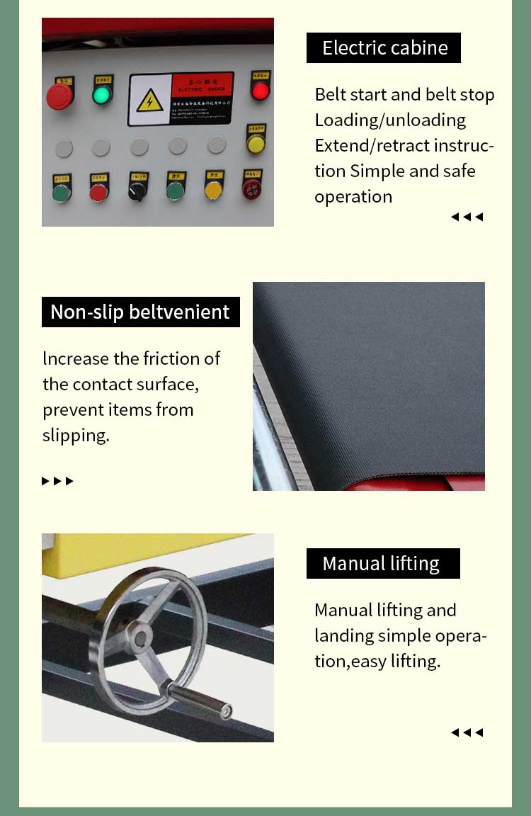 Mobile Telescopic Belt Conveyor Van trailer truck container loading and unloading conveyor