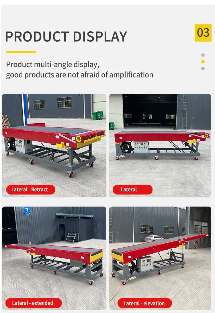 New Arrival High Quality Mobile Telescopic Tensile Belt Conveyor for Trucks Container Unloading