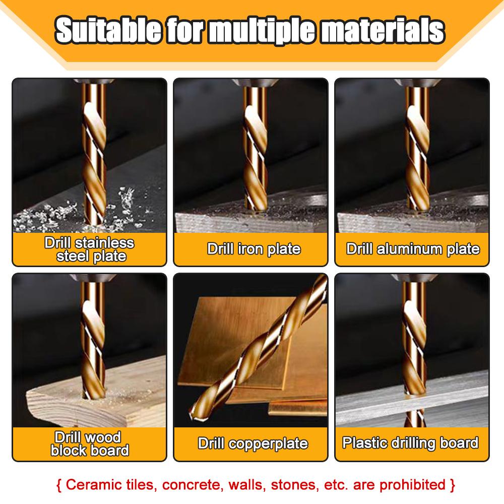 60PCS 1/1.5/2/2.5/3/3.5mm High Speed Steel Twist Drill Bit Professional Titanium Coated Drill Bit Tools Quality Power Tools