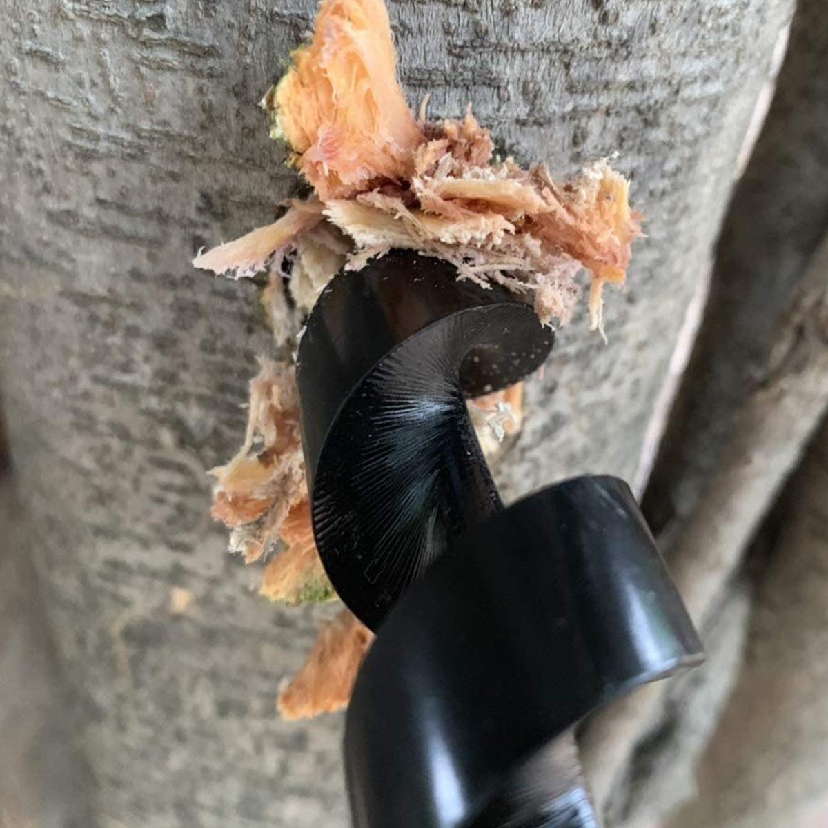 Hand Drill Carbon Steel Manual Auger Drill Portable Manual Survival Drill Bit Self-Tapping Survival Wood Punch Tool 4 Size Options Available