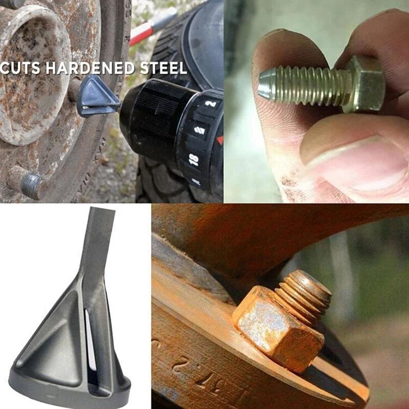 Deburring External Chamfering Tool Triangular Handle / Hexagonal Handle Pagoda Metal Steel Step Drill Bit Hole Drill Conical Drill Countersink Hole