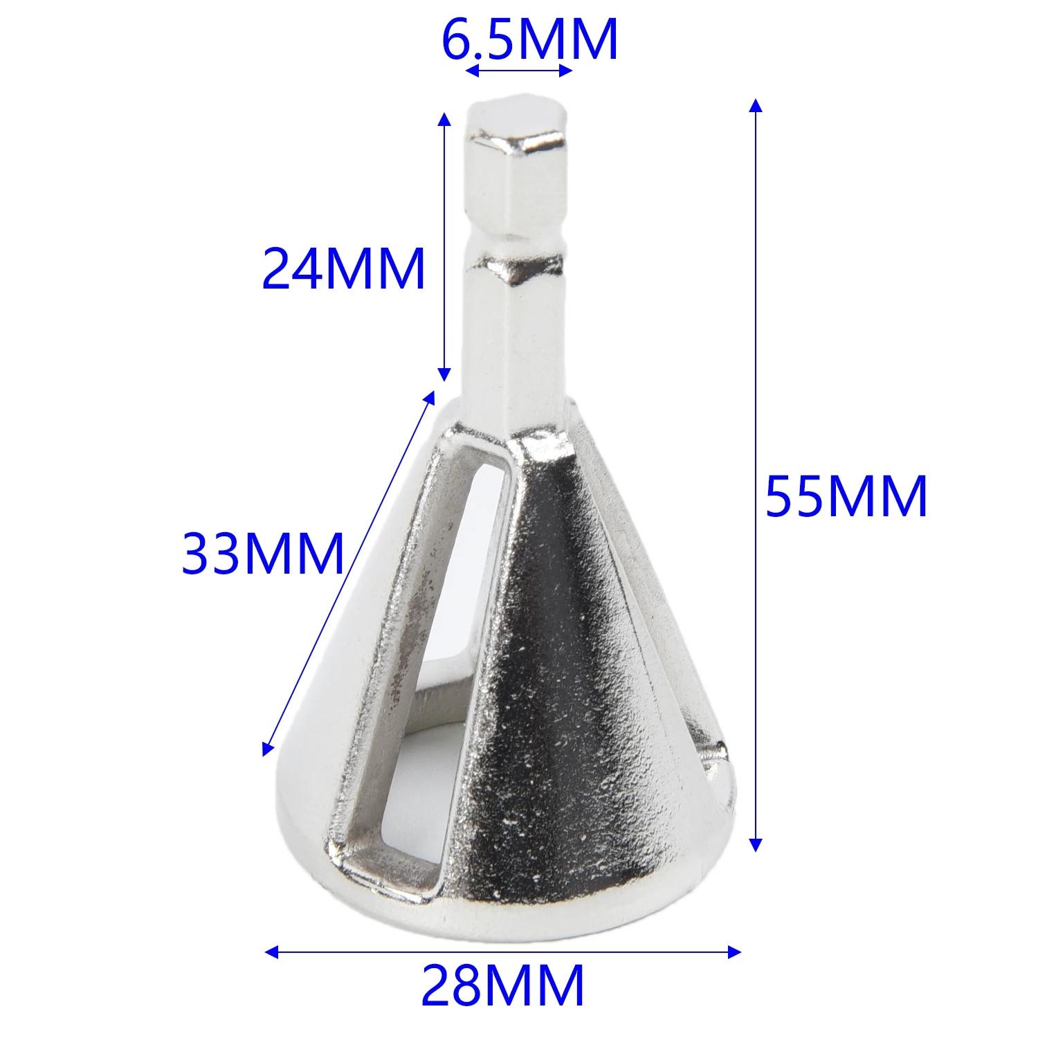 Deburring External Chamfering Tool Triangular Handle / Hexagonal Handle Pagoda Metal Steel Step Drill Bit Hole Drill Conical Drill Countersink Hole