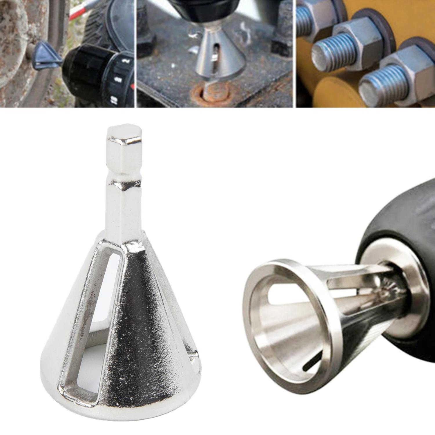 Deburring External Chamfering Tool Triangular Handle / Hexagonal Handle Pagoda Metal Steel Step Drill Bit Hole Drill Conical Drill Countersink Hole