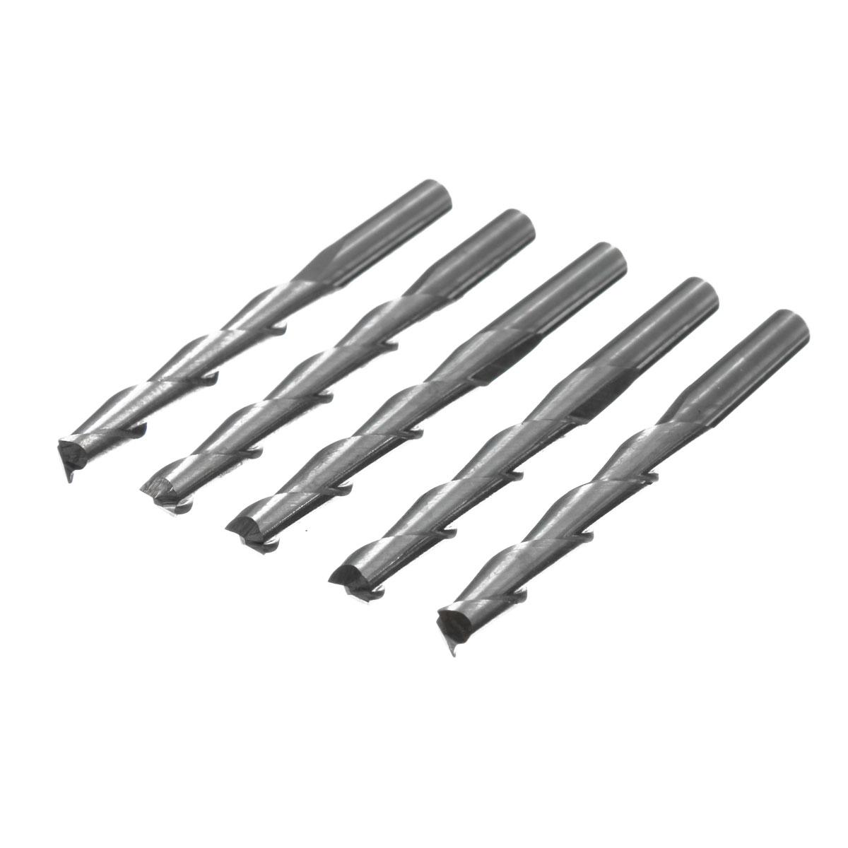 3.175mm Carbide CNC 2 Flute Spiral Bits End Mill Router 22mm CEL Milling Cutter