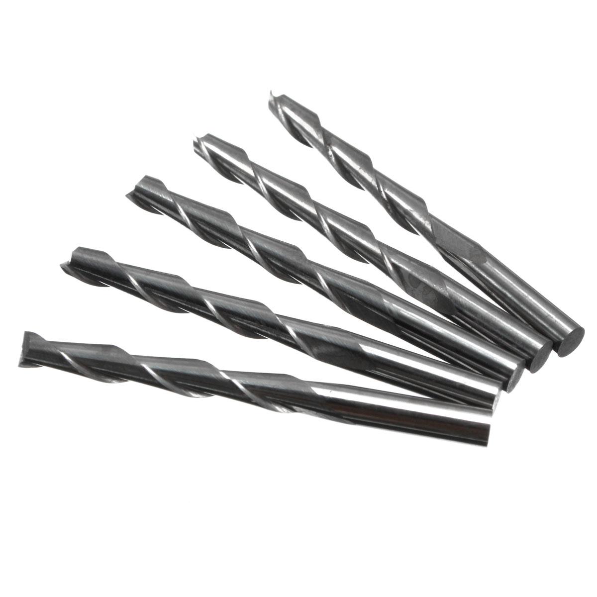 3.175mm Carbide CNC 2 Flute Spiral Bits End Mill Router 22mm CEL Milling Cutter