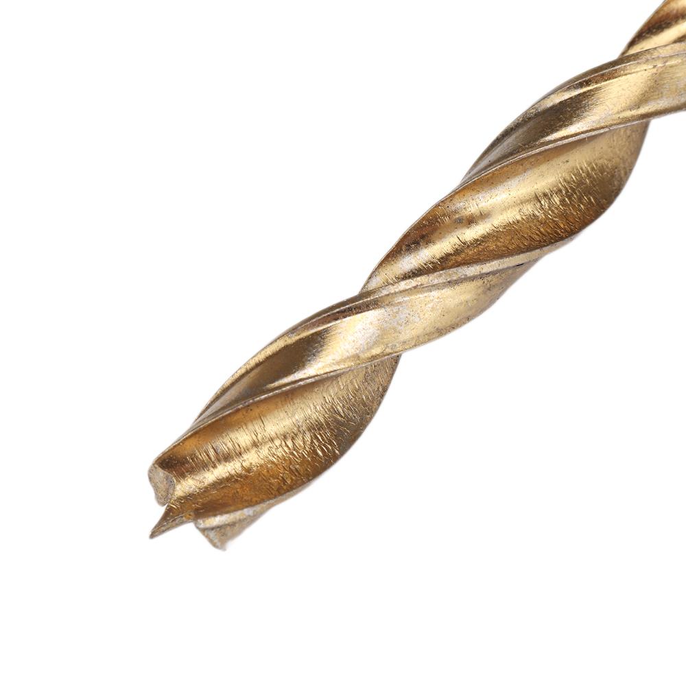 7/8Pcs 3-10mm Round Shank Titanium Coated Countersink Drill Bit Set Replacement Three Point Drill Set Carpentry Boring Tool Woodworking Tool