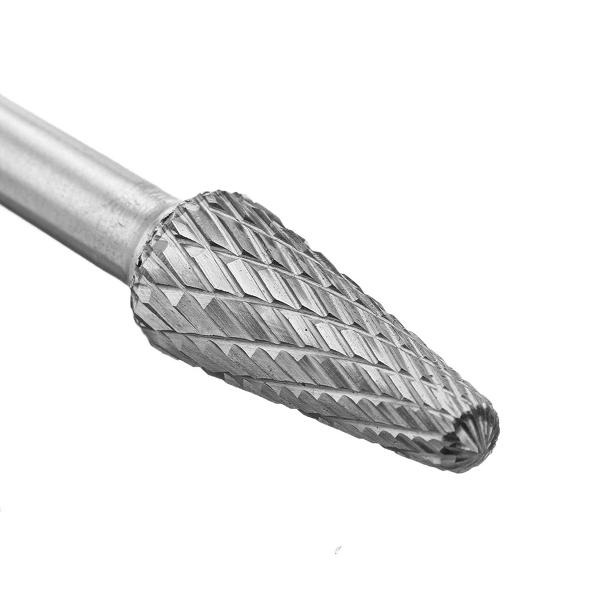 Socoje RB29 5pcs 6mm Shank Tungsten Carbide Burr Rotary Cutter file Set Engraving Tool