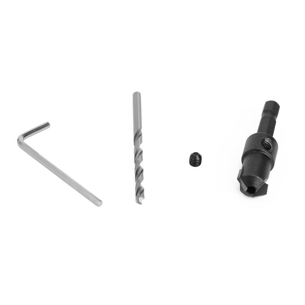 1pc 1/4 Hex Shank  Countersink Woodworking Router Bit set Milling Cutter Screw Extractor Remon Demolition