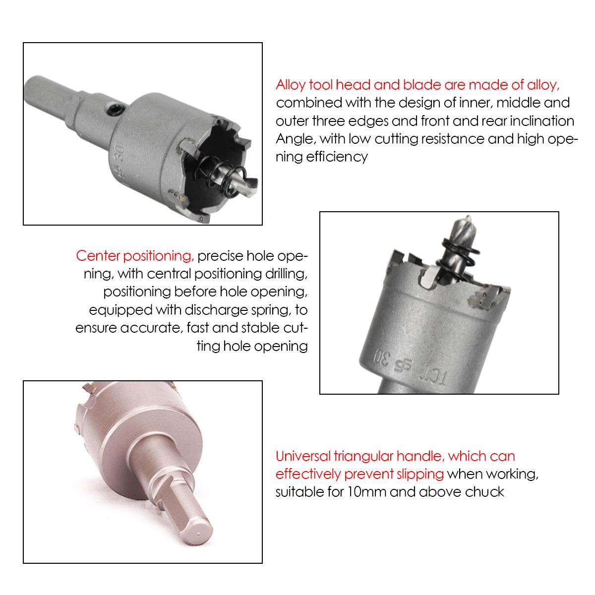 16mm to 30mm How Saw Cutter Alloy Hole Opener Drill Bits