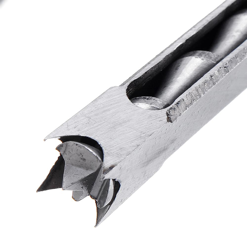 4PCS 6.35/7.94/9.5/12.7mm Woodworking Square Hole Drill Bit Mortising Chisel