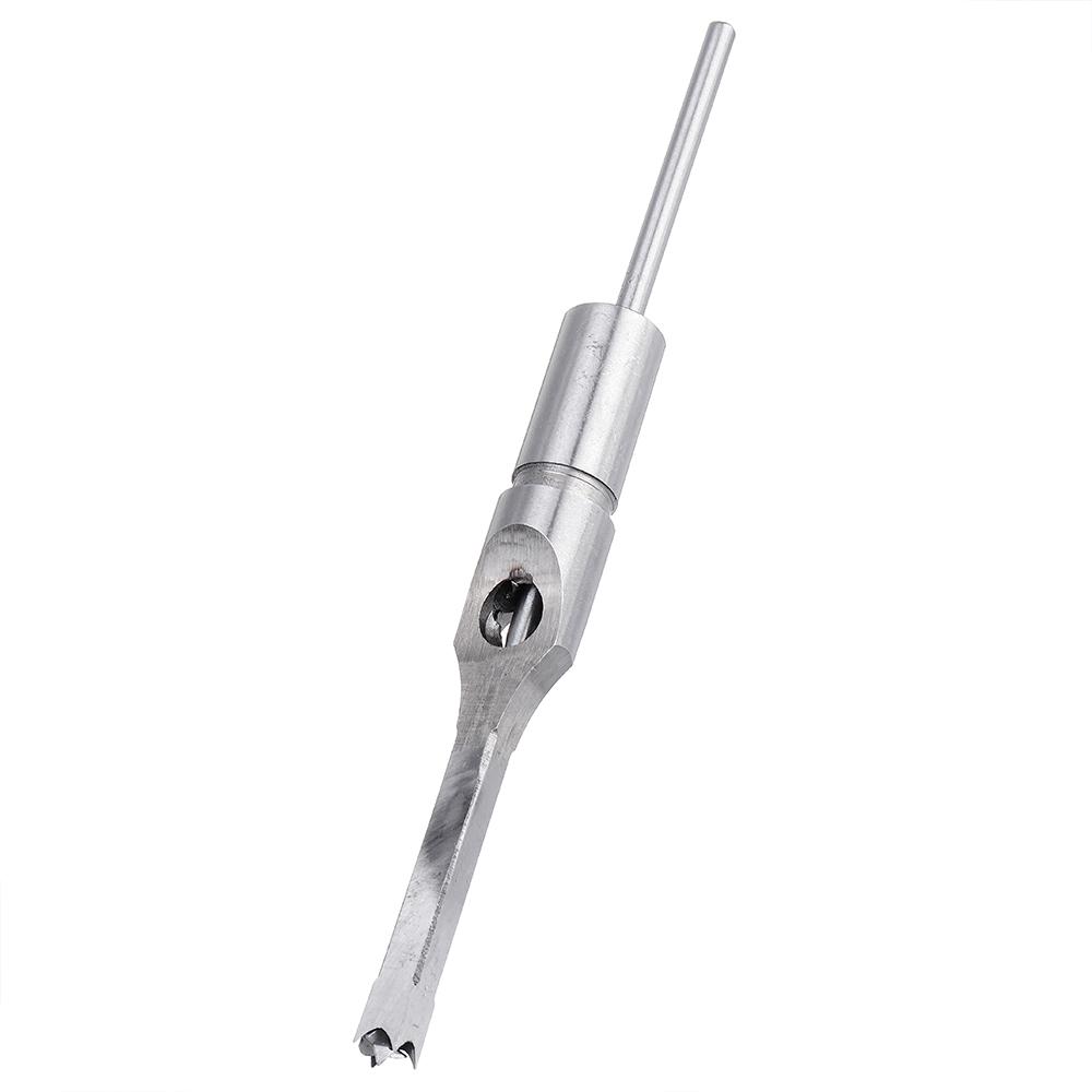 4PCS 6.35/7.94/9.5/12.7mm Woodworking Square Hole Drill Bit Mortising Chisel