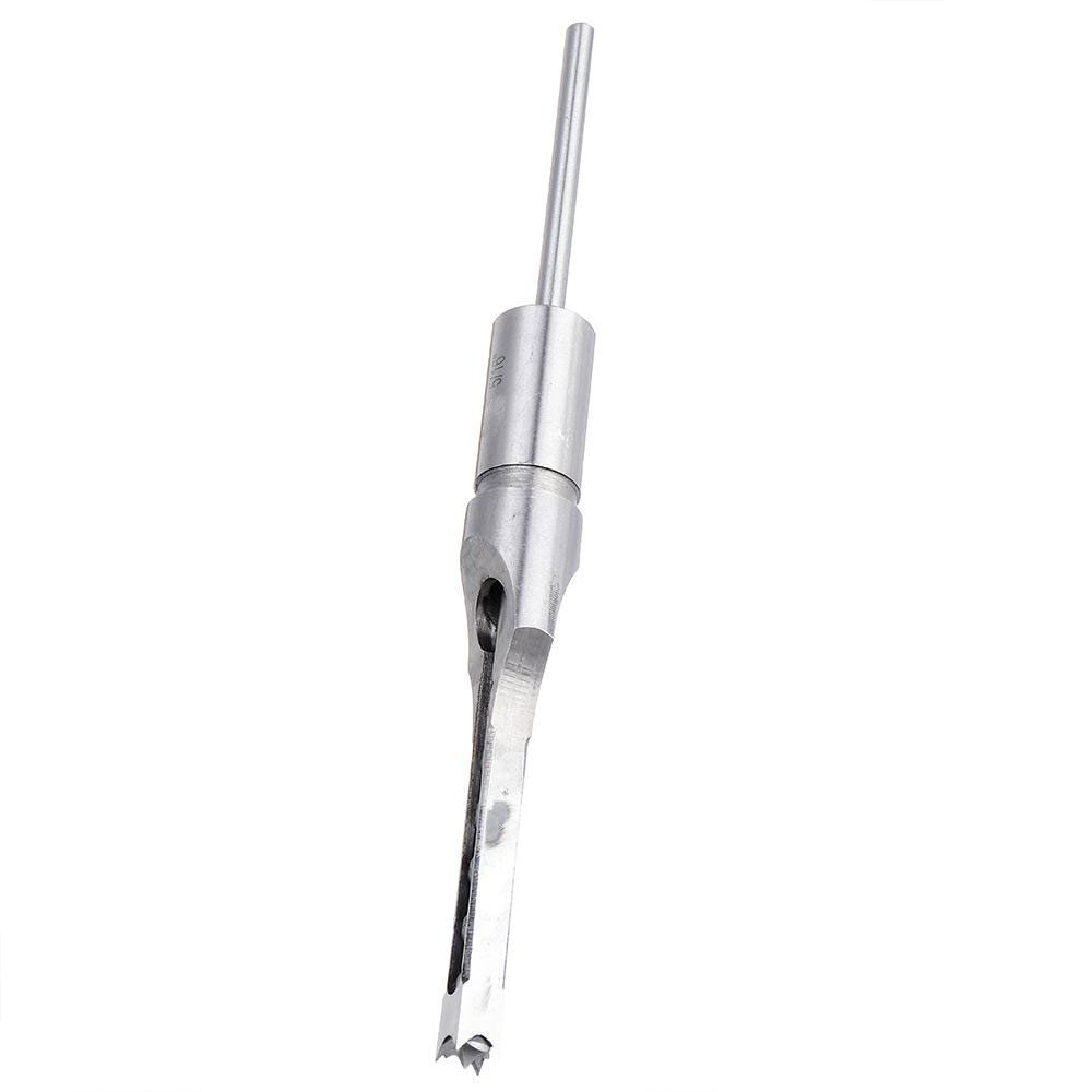 4PCS 6.35/7.94/9.5/12.7mm Woodworking Square Hole Drill Bit Mortising Chisel