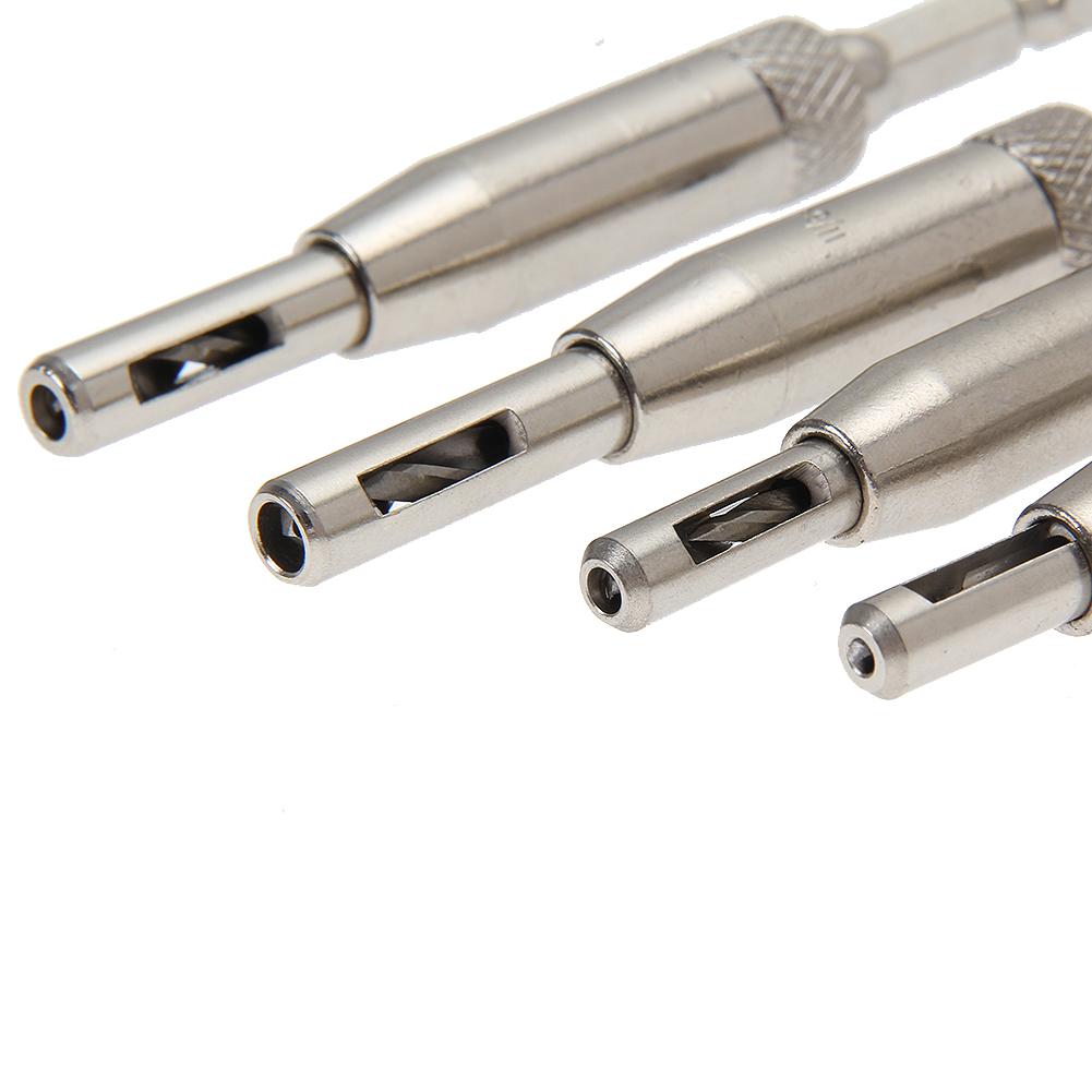 4Pcs  Self Centering Hinge Drill Bit Set for Hinges Drawer Guides Hole Saw Cutter