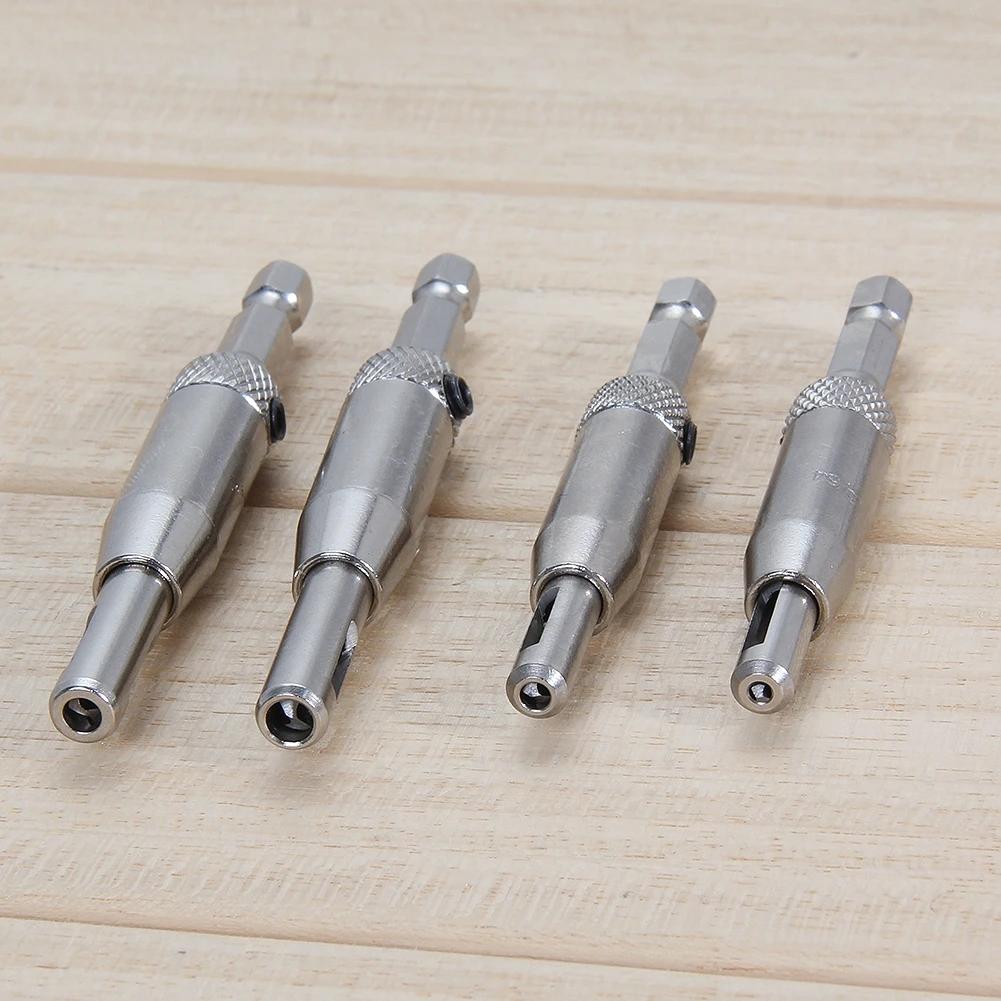 4Pcs  Self Centering Hinge Drill Bit Set for Hinges Drawer Guides Hole Saw Cutter