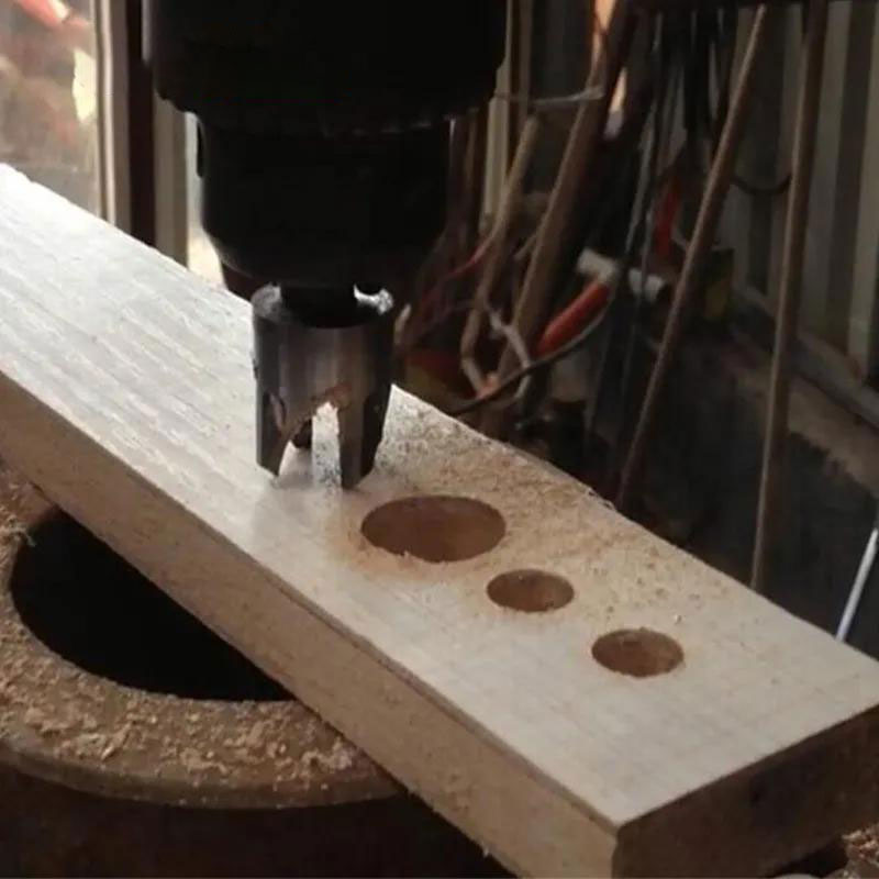 8PCS  Cork Drill Bit Set Wood Plug Cutter Drill Cutting Tool Drill Bit Set Bored Hole Tenon Drills