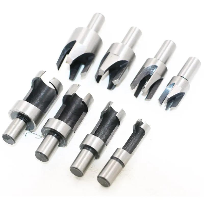 8PCS  Cork Drill Bit Set Wood Plug Cutter Drill Cutting Tool Drill Bit Set Bored Hole Tenon Drills