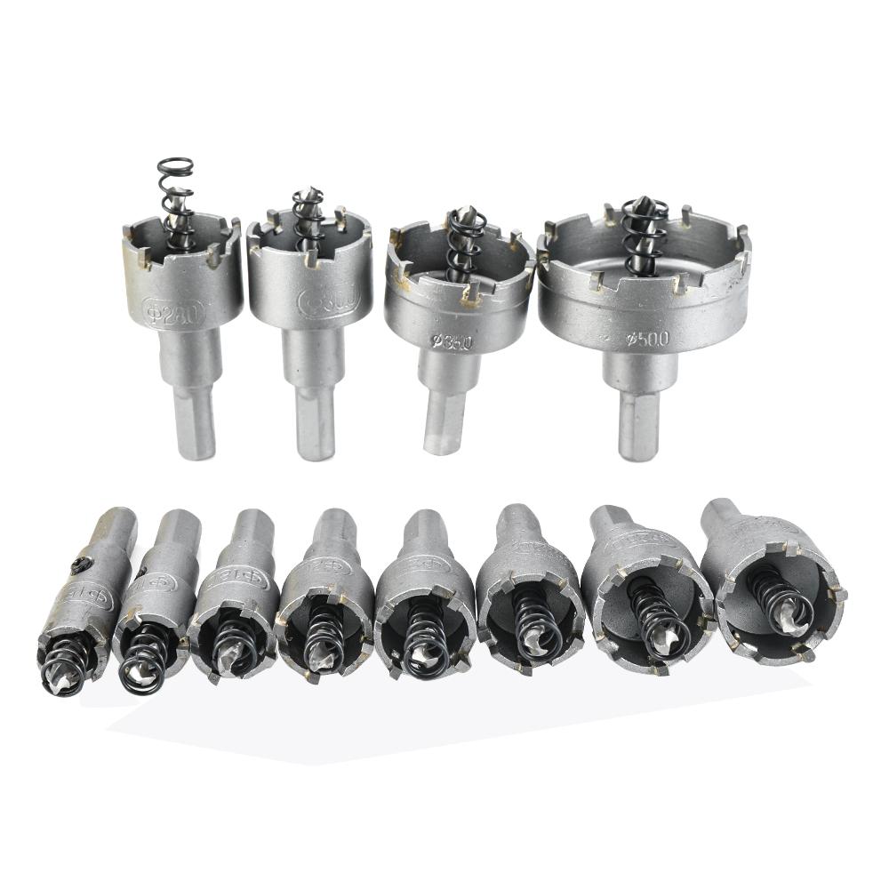 Socoje 12pcs 15mm-50mm Hole Saw Tooth Kit Drill Cutter Alloy Drill Bit Set for Wood Metal Wood Cutting