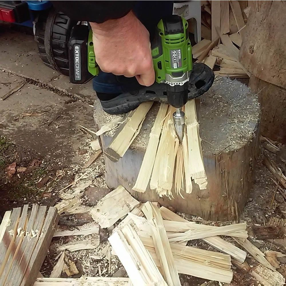 1Pc Socoje 32/42mm  Round/Square/Hexagonal Shank Firewood Drill Bit Splitter Wood Split Cone Drill Bit For Tree Cutting