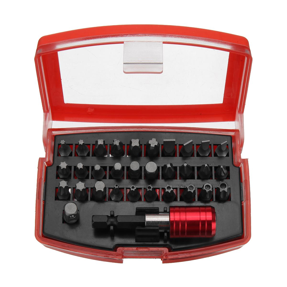 25mm 1/4  32PCS Torx Screwdriver Bits Set Chrome-vanadium Steel, Plastic Boxed, 30 Tips