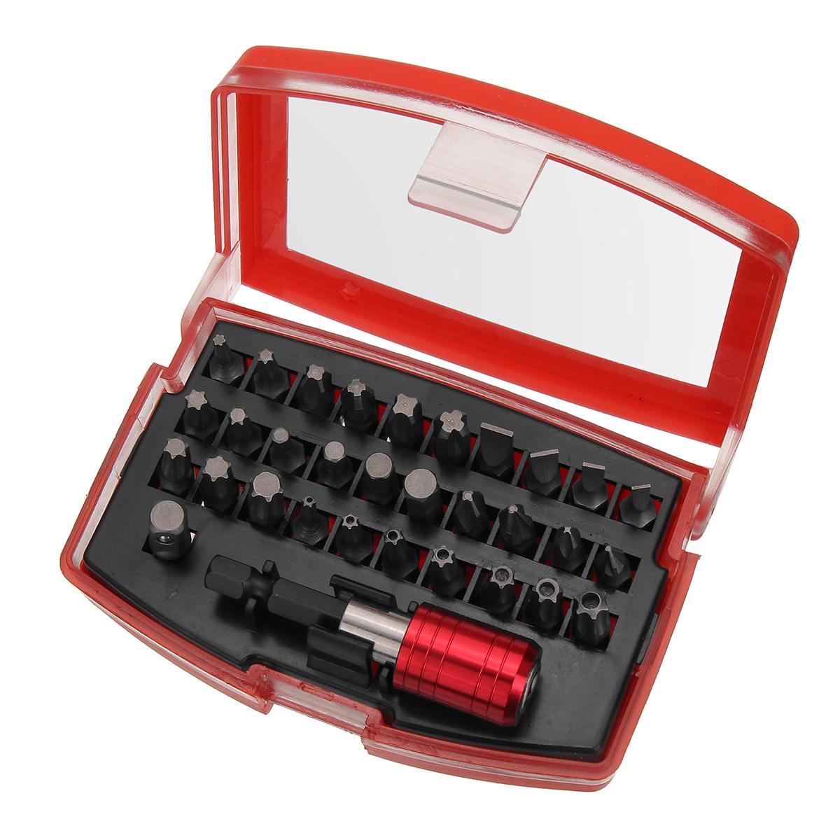 25mm 1/4  32PCS Torx Screwdriver Bits Set Chrome-vanadium Steel, Plastic Boxed, 30 Tips