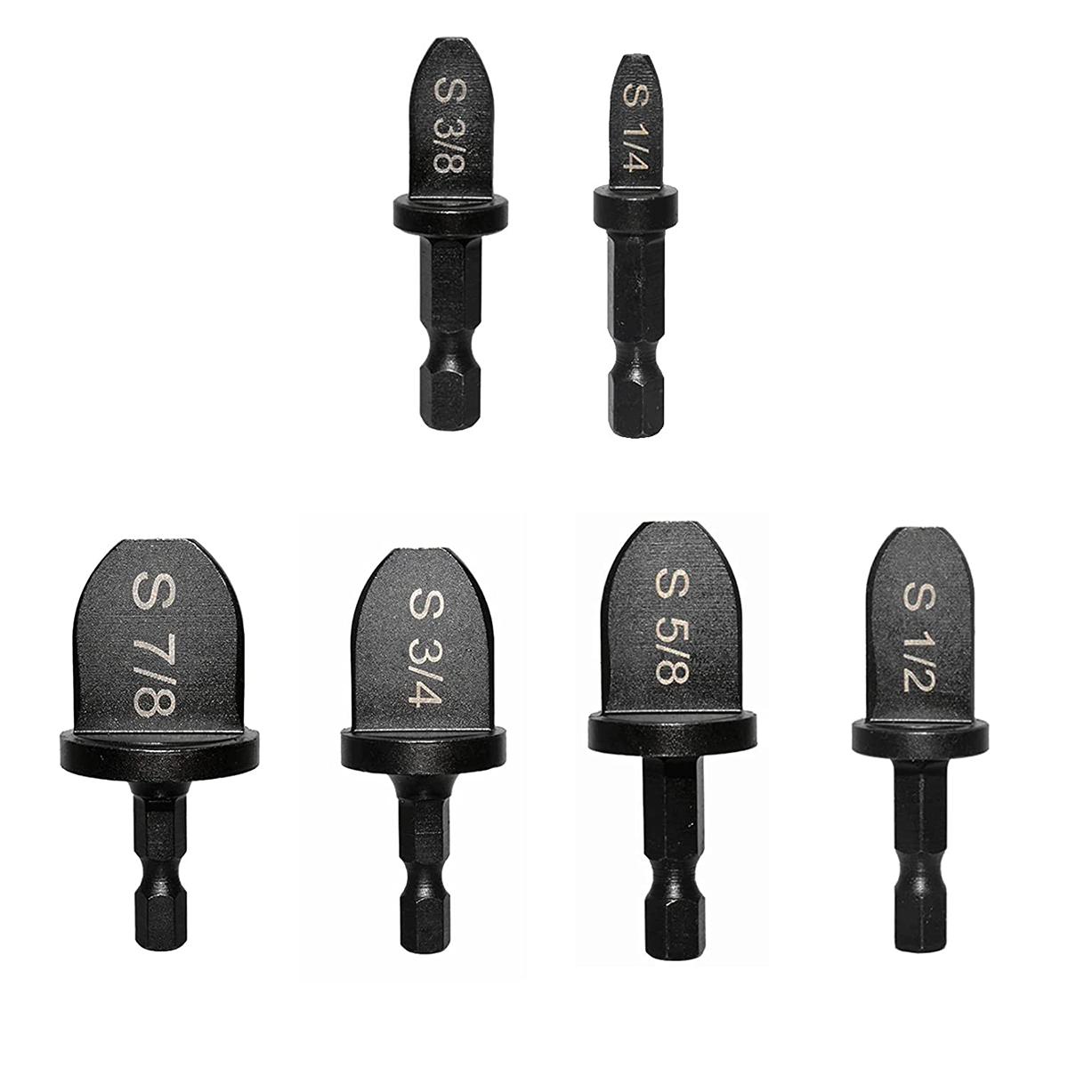 6PCS Repairing Set Air Conditioner Copper Tube Expander Swaging Tool Manual Copper Pipe Swage Too Expander Drill Bit Soft Copper tubing Tool bit