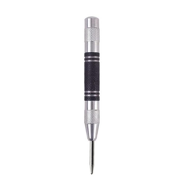 Automatic Center Pin Punch Spring Loaded Marking Starting Holes Tool