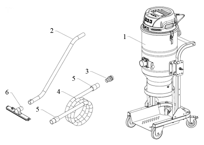 Continuous Duty Industrial Vacuum Dust Extractor