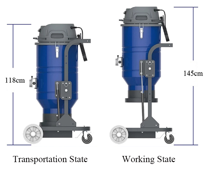 Continuous Duty Industrial Vacuum Dust Extractor