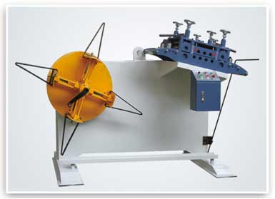 Decoiler and leveler  2 in 1 feeding machine for 300mm width material