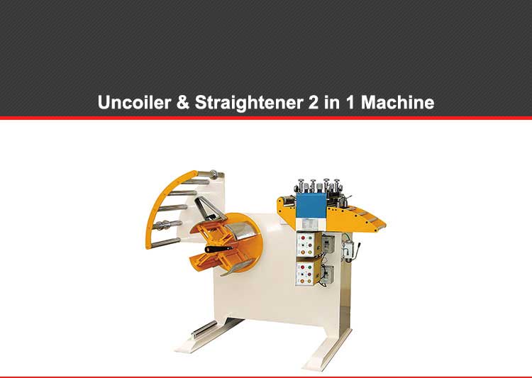 Hydraulic pressure steel coil decoiler leveler 2 in 1 feeding machine