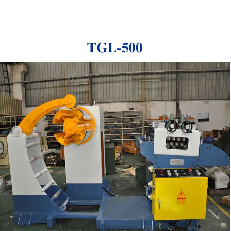 metal sheet uncoiler machine and  Leveling machine 2 in 1 leveler for punching press machine