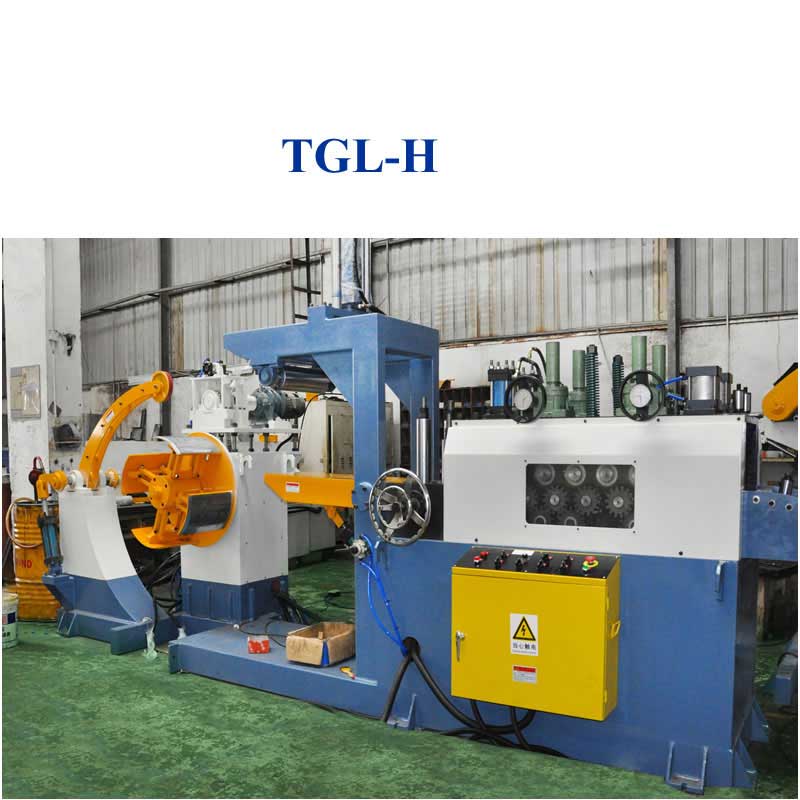 metal sheet uncoiler machine and  Leveling machine 2 in 1 leveler for punching press machine