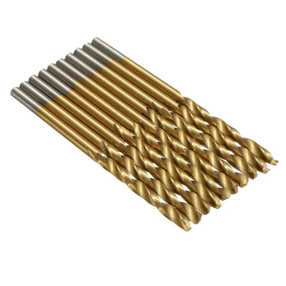 10*1mm+10*1.5mm+10*2mm+10*2.5mm+10*3mm High Speed Steel Drill Bit Straight Shank Twist Drill Bit Tool Set