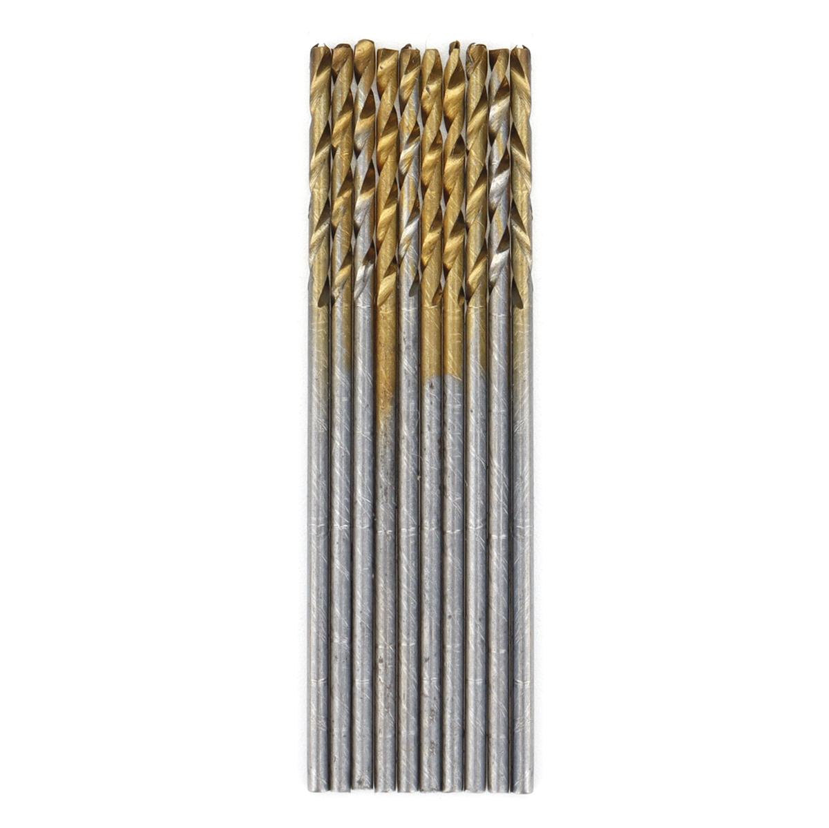 60PCS 1mm/1.5mm/ 2mm/2.5mm/3mm/3.5mm Titanium-Coated High-Speed Steel Twist Drill Bit Set Diverse Sizes Precision Crafted Drilling Tool